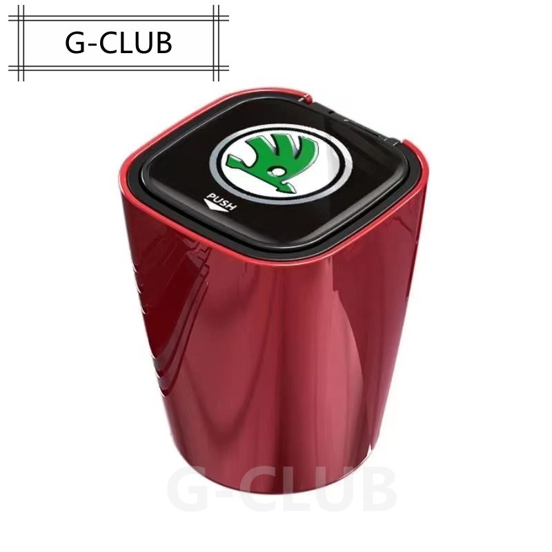 G-club Asbak Multifungsi Dengan Lampu LED Untuk Mobil Skoda