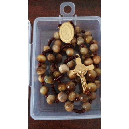 rosario batu alam tiger eye emas