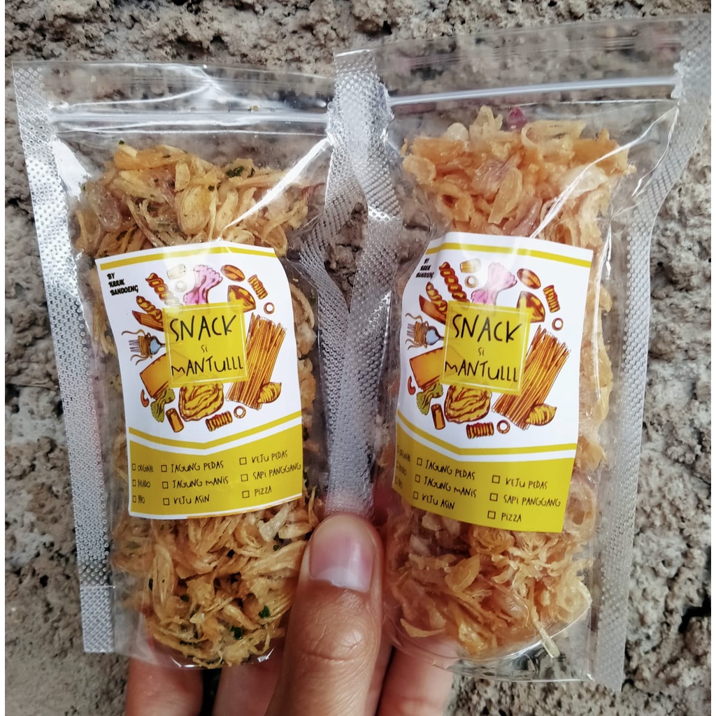 

BAWANG GORENG RENYAH ASLI SUMENEP PREMIUM/RASA ORIGINAL/ASIN DAUN JERUK/PEDAS ASIN DAUN JERUK