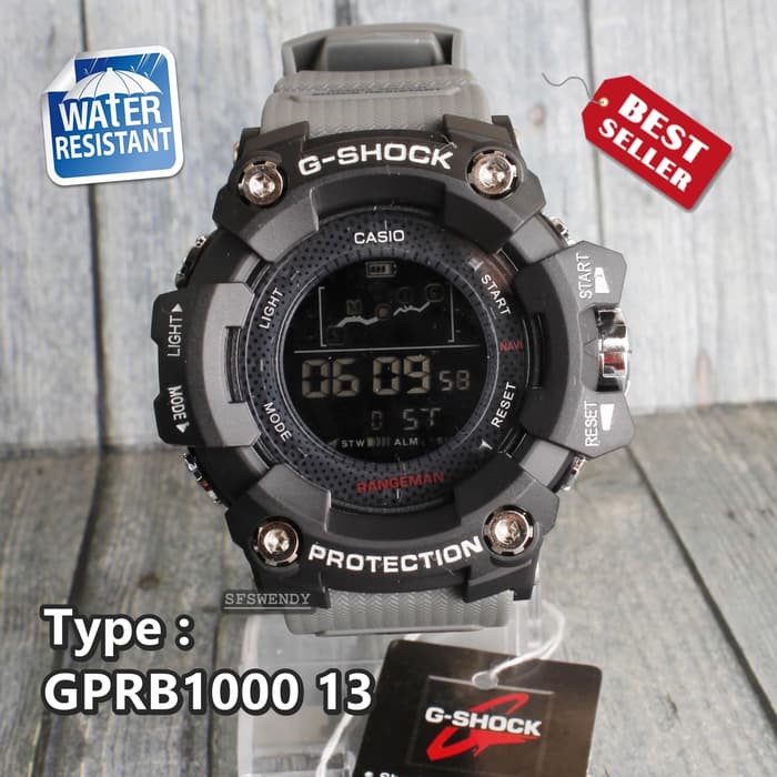 JAM TANGAN PRIA GSHOCK CASIO RANGEMAN DIGITAL 1022 BULAT TALI ABU