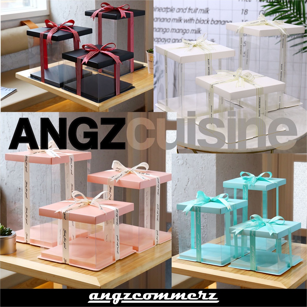 

Dus Mika Kue KOTAK HANTARAN LAMARAN NIKAHAN KOTAK KUE TRANSPARENT CAKE BOX
