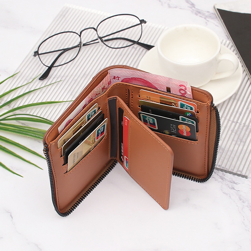 DOMPET LIPAT IMPORT WANITA BISA PRIA KULIT PREMIUM WILLIAM PENDEK SLOT KARTU MINI KECIL MURAH BATAM