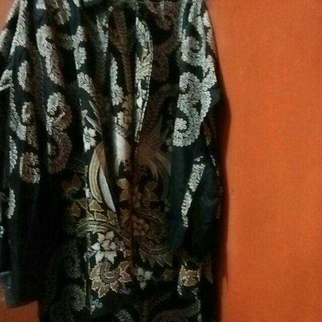 Big Size Jumbo Size Fit Xxl Ld 110 Cm Couple Batik Model Gamis Warna Hitam
