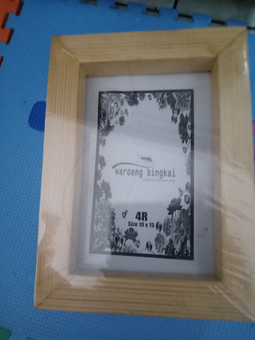 Bingkai Foto Frame Foto Pigura Foto Kayu Jati Belanda 4r 10x15 Cm Rustic