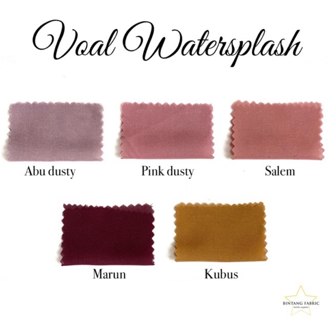 Bahan Kain Voal Anti Air Watersplash Waterproof / Emerald Voile 0.5 meter