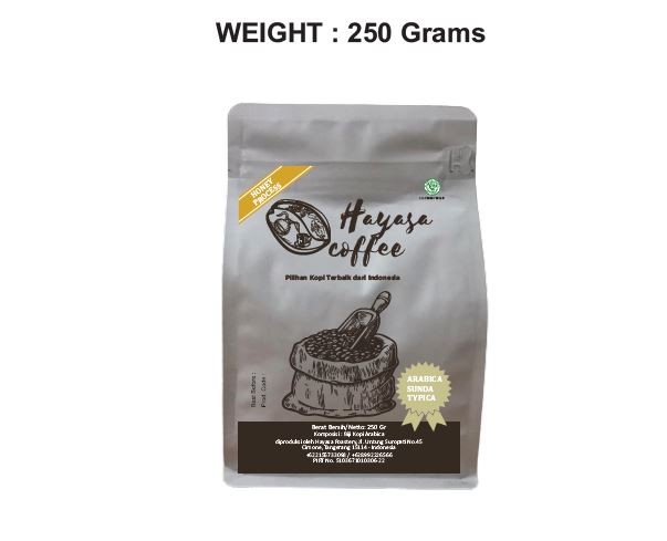 

NEW Hayasa HONEY Arumanis Sunda Typica Arabica - 250 Gr - BIJI