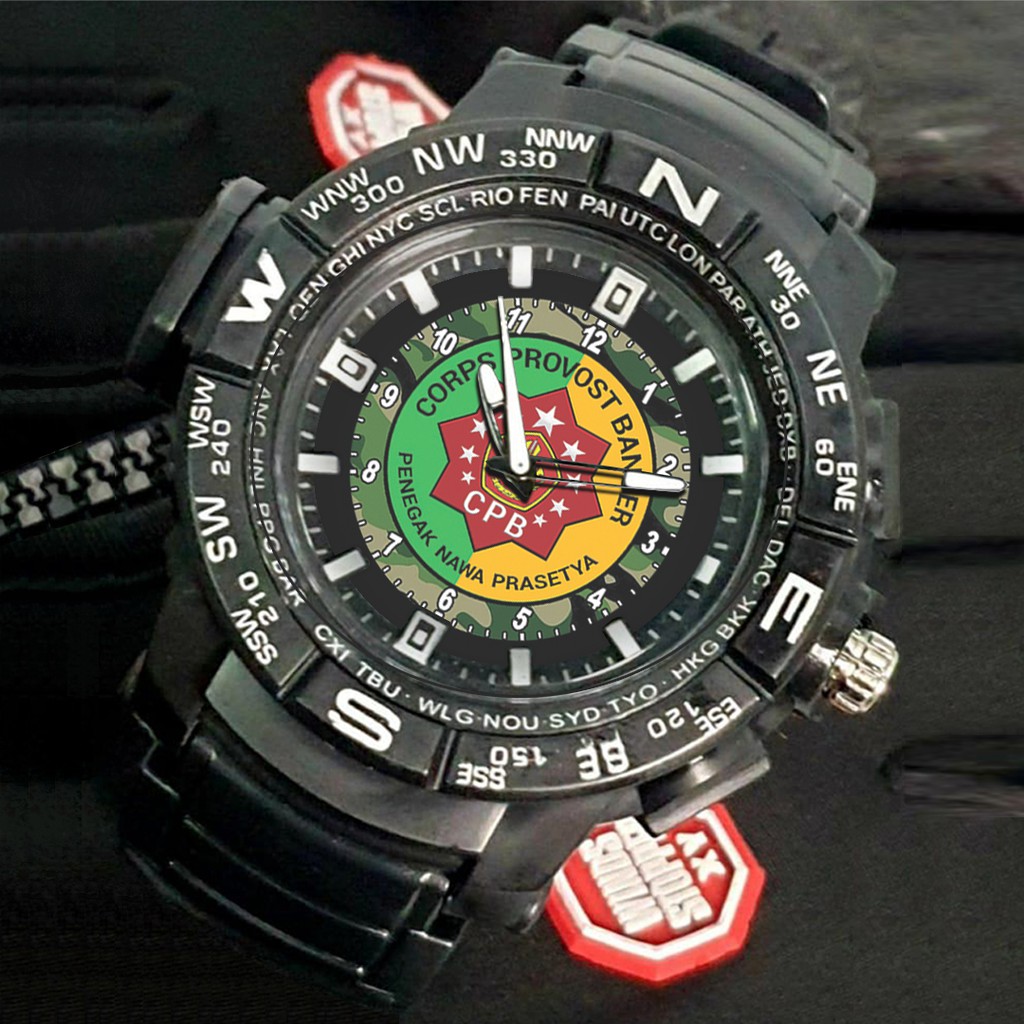 (EXCLUSIVE) Jam Tangan LOGO CORPS PROVOST BANSER Sport Bagus