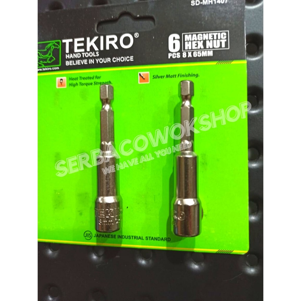 Tekiro Obeng Sock Roofing 8 x 65 mm Mata Bor Sock Baja Ringan SATUAN Termurah Berkualitas