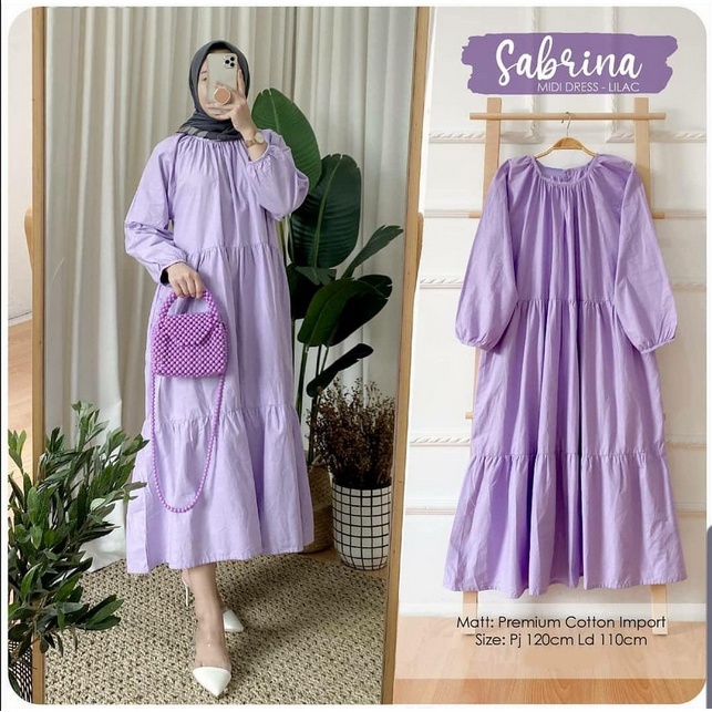 Godiva96 - SABRINA MIDI DRESS TUNIK JUMBO / TERUSAN MUSLIM MEDAN