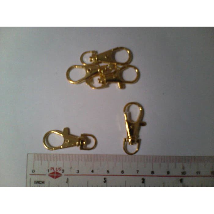 Pengait/cantelan tas/tali kuning emas