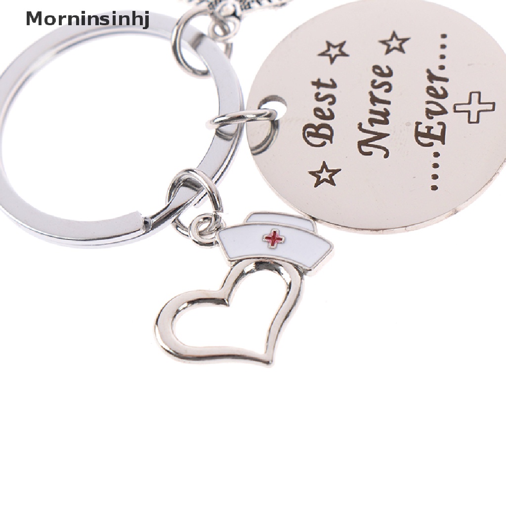 Mornin 1Pc Gantungan Kunci Hari Perawat Nurse Week Doctor Gift Pendant Keyring Best Nurse Ever id