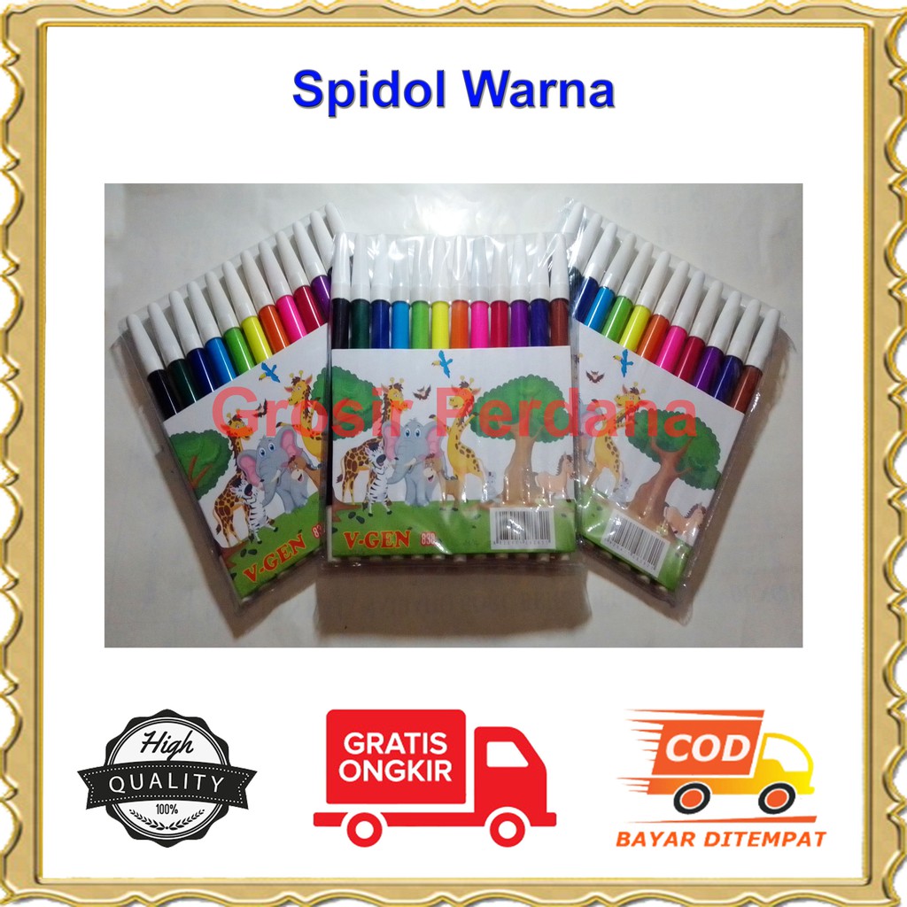 

Spidol 12 Warna / Spidol Warna / Spidol Kecil Warna seperti snowman