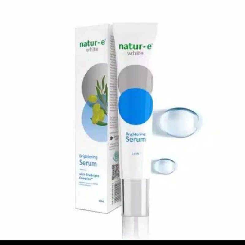 natur e white brightening serum isi 15 ml original 100%~asli