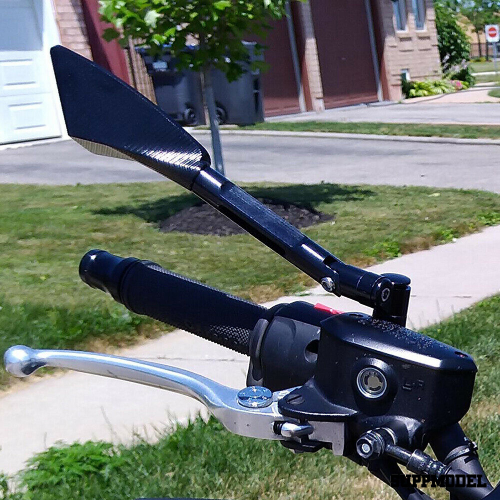 Spm 1 Pasang Kaca Spion Motor Universal Bahan Aluminum Cnc