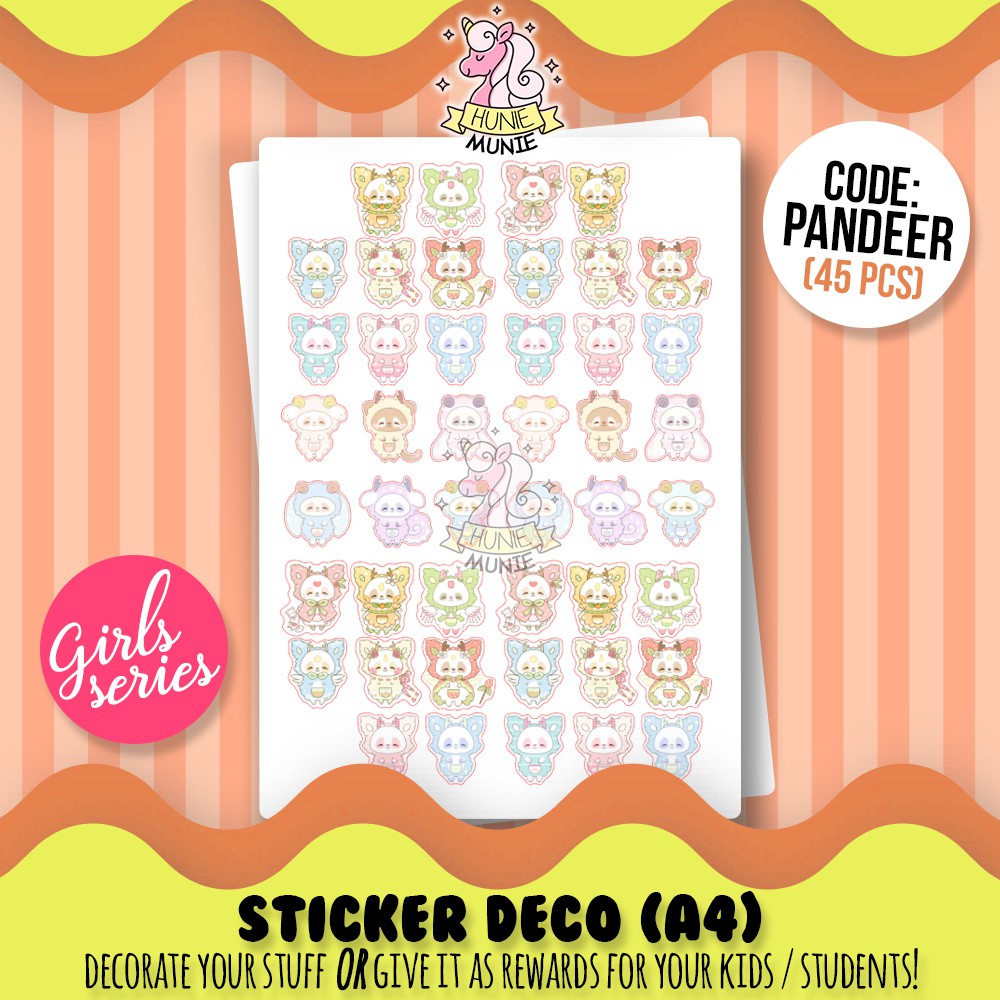 

Sticker Deco - Pandeer Stiker Girls - Hunie Munie