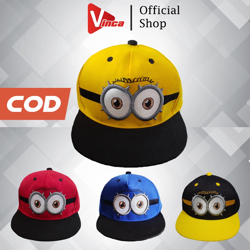 Topi Anak cowok cewek / Topi anak karakter / Topi anak minion / Topi lucu