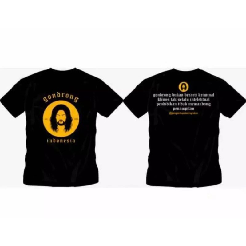 BAJU KAOS T-SHIRT GONDRONG INDONESIA PREMIUM COMBED 30S