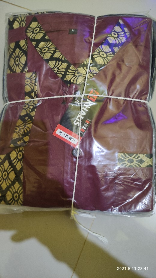 Batik Kemeja Lengan Panjang Motif Khas Pekalongan Baju Seragam Kantor Alkhalis