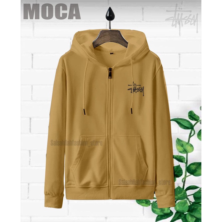 Promo COD!! HOODIE ZIPER SWEATER STUSSY CEWE / COWO M-XXL