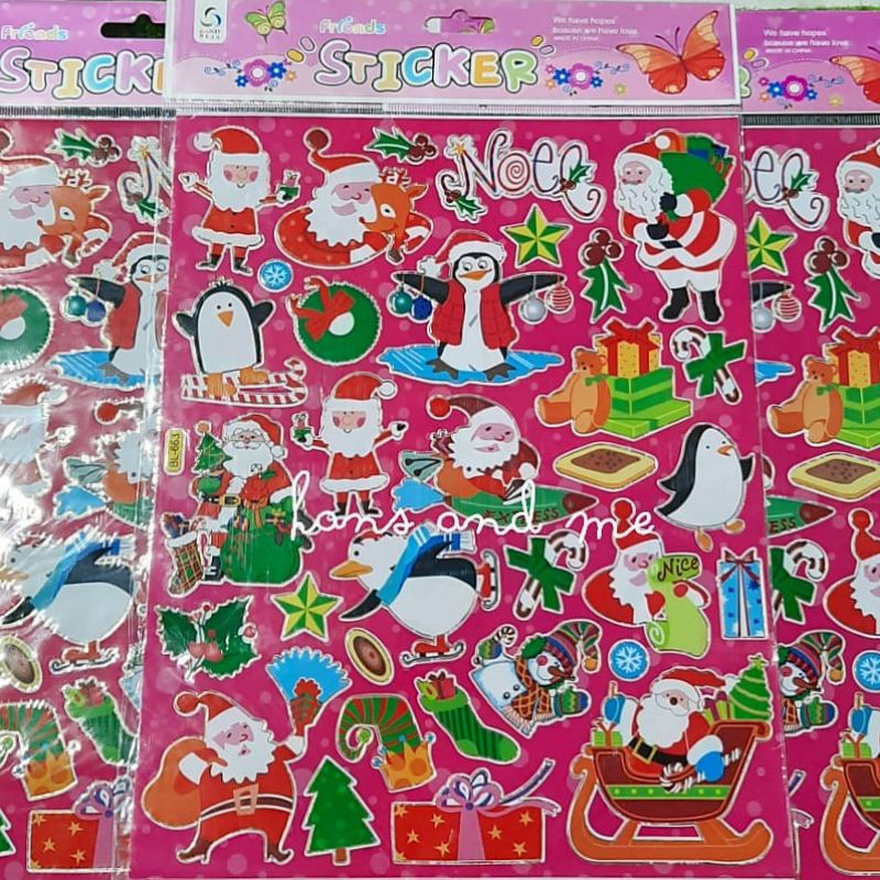 

Sticker Anak Stiker Natal Santa Claus (^)