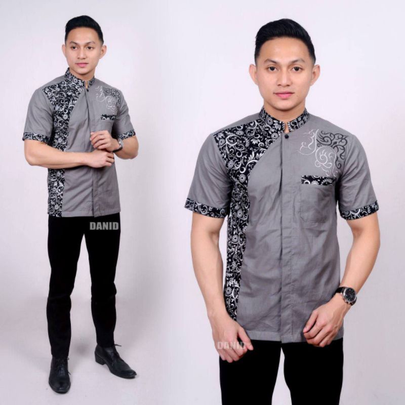 KEMEJA BATIK LENGAN PENDEK TERBARU DI SHOPEE FASHION PRIA HEM BATIK EXLUSIVE