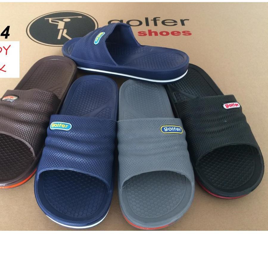 「Kualitas Terjamin」 GF-271 Sandal Selop Pria/ Sandal Karet Pria Golfer Extra Ringan - Anti Air & Ant