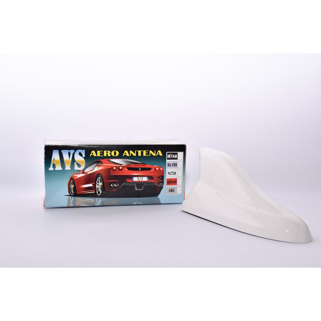 Antena Sirip Hiu PUTIH Variasi Model Aero Sharkfin WHITE Antenna Aero AVS Kinclong Mengkilap