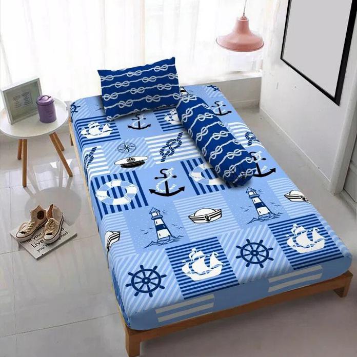 NEW SPREI KINTAKUN DLUXE SINGLE 120 X 200 MARINE