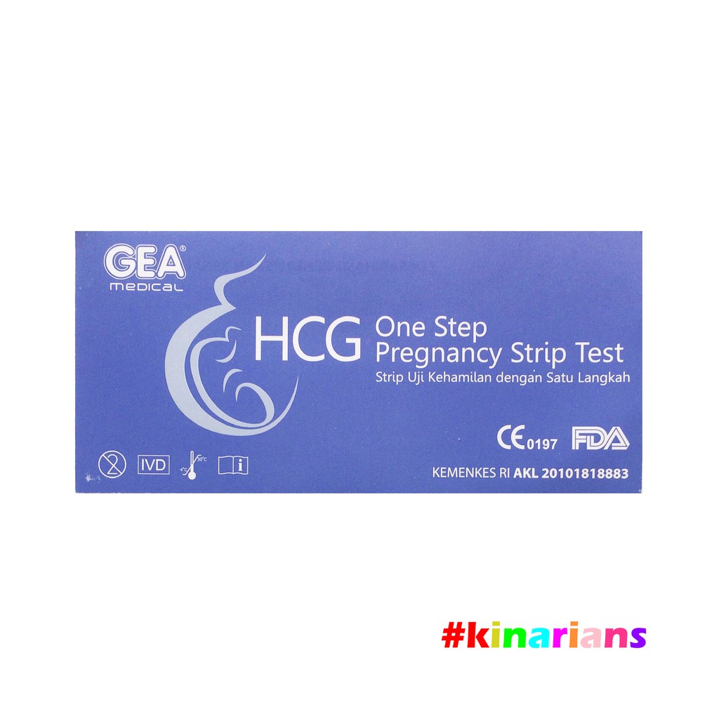 Tes Hamil Gea Hcg One Step Pregnancy Strip Test Uji Kehamilan Satu Langkah Testpack Shopee Indonesia