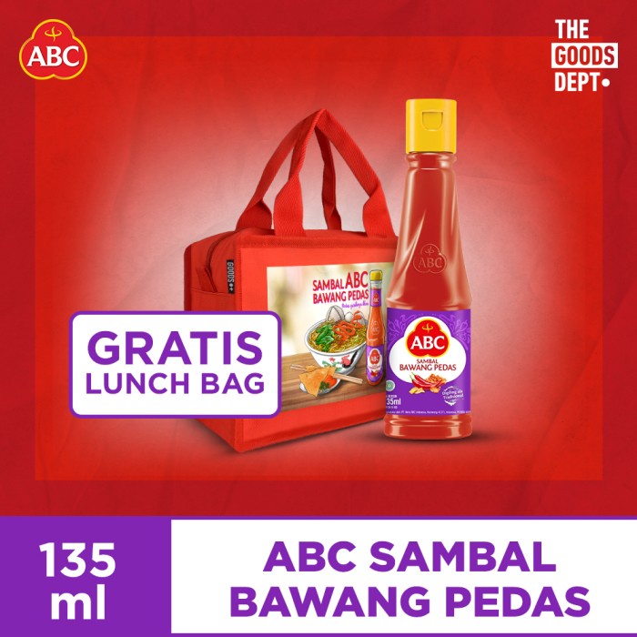 

- BARU ABC Saus Sambal Bawang Pedas 135ml free Lunch Bag The Goods Dept