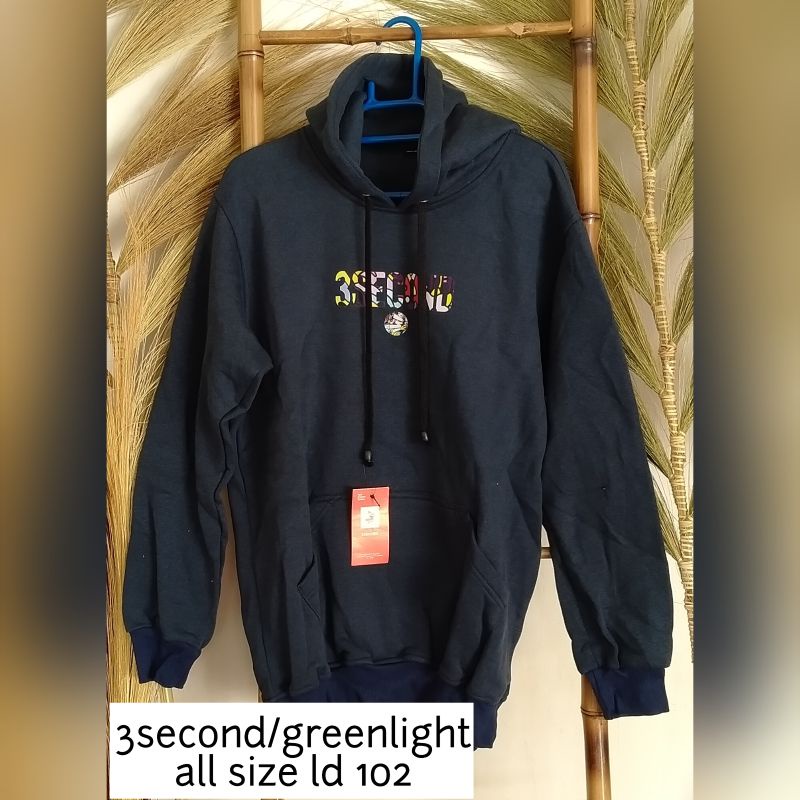 HOODIE 3second 100% cotton tebal