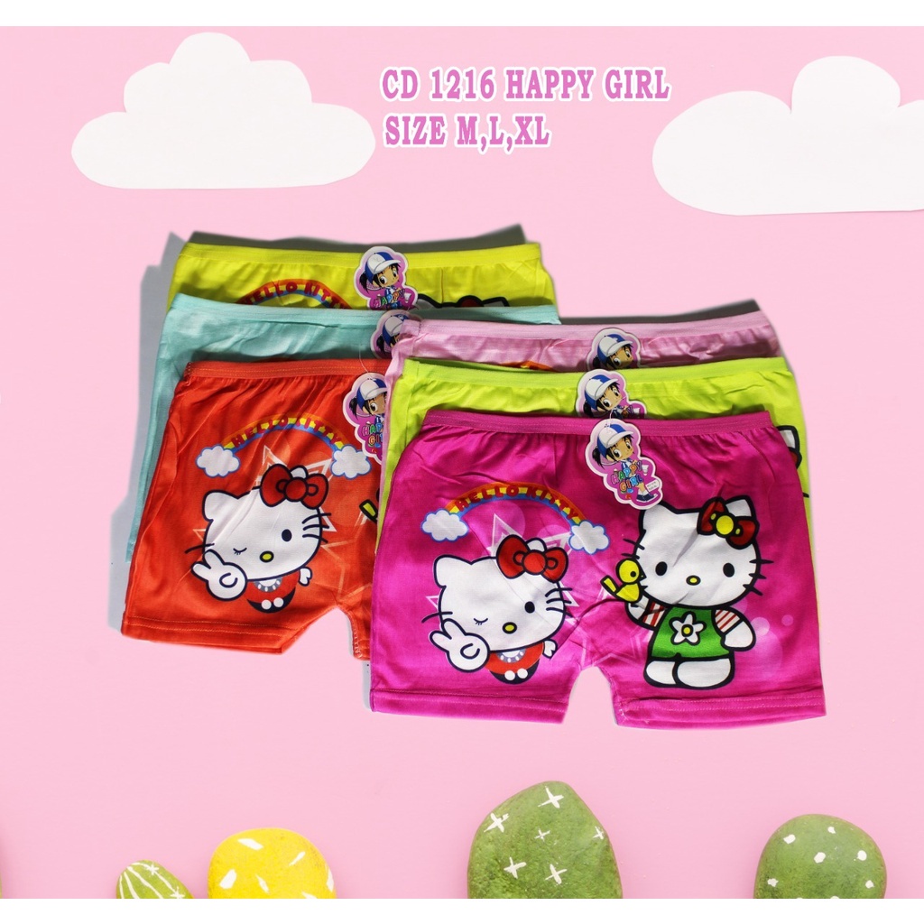 IL - BOXER ANAK PEREMPUAN MOTIF | Boxer anak perempuan/Celana dalam CD celana dalam anak perempuan katun