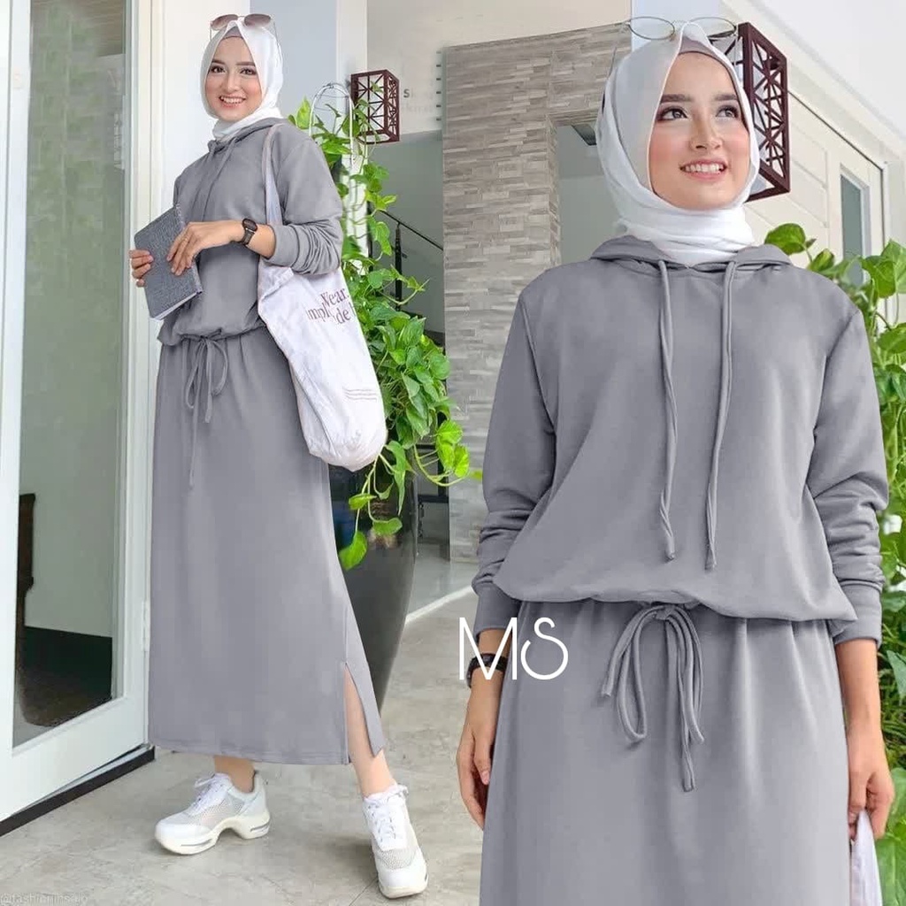 2 UKURAN L DAN XL SET ALEXA PAKAIAN FASHION WANITA SETELAN ROK BABYTERRY MS ADA VIDEO REAL PICT