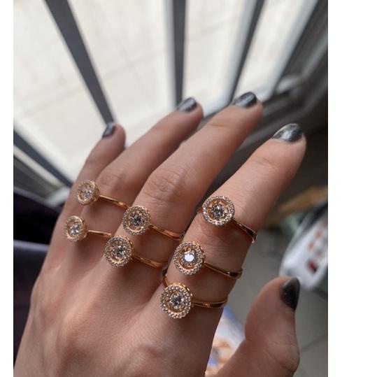 Koleksi Terbaru.. Cincin dancing stone bulat