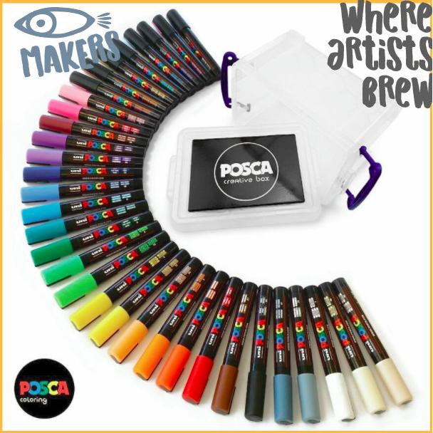 

PERALATAN MENGGAMBAR UNI POSCA PC-5M MARKER PEN - MEDIUM TIP PERALATAN LUKIS