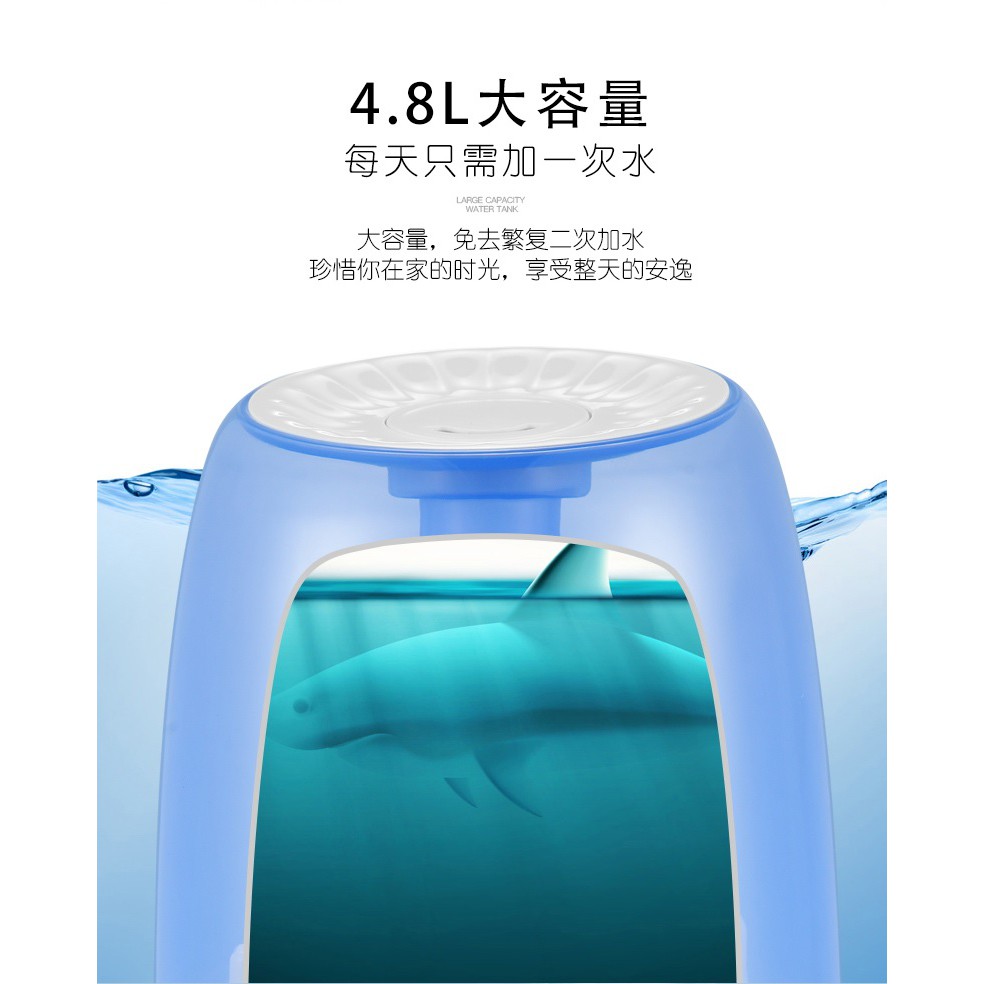 X16 - Large Capacity Cool Mist Humidifier with LED Display - 4.8L - Alat Pelembab Udara Tangki 4.8L