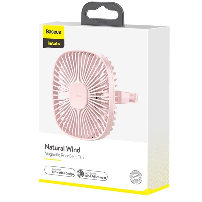 BASEUS NATURAL WIND REAR SEAT CAR USB FAN KIPAS ANGIN KURSI MOBIL