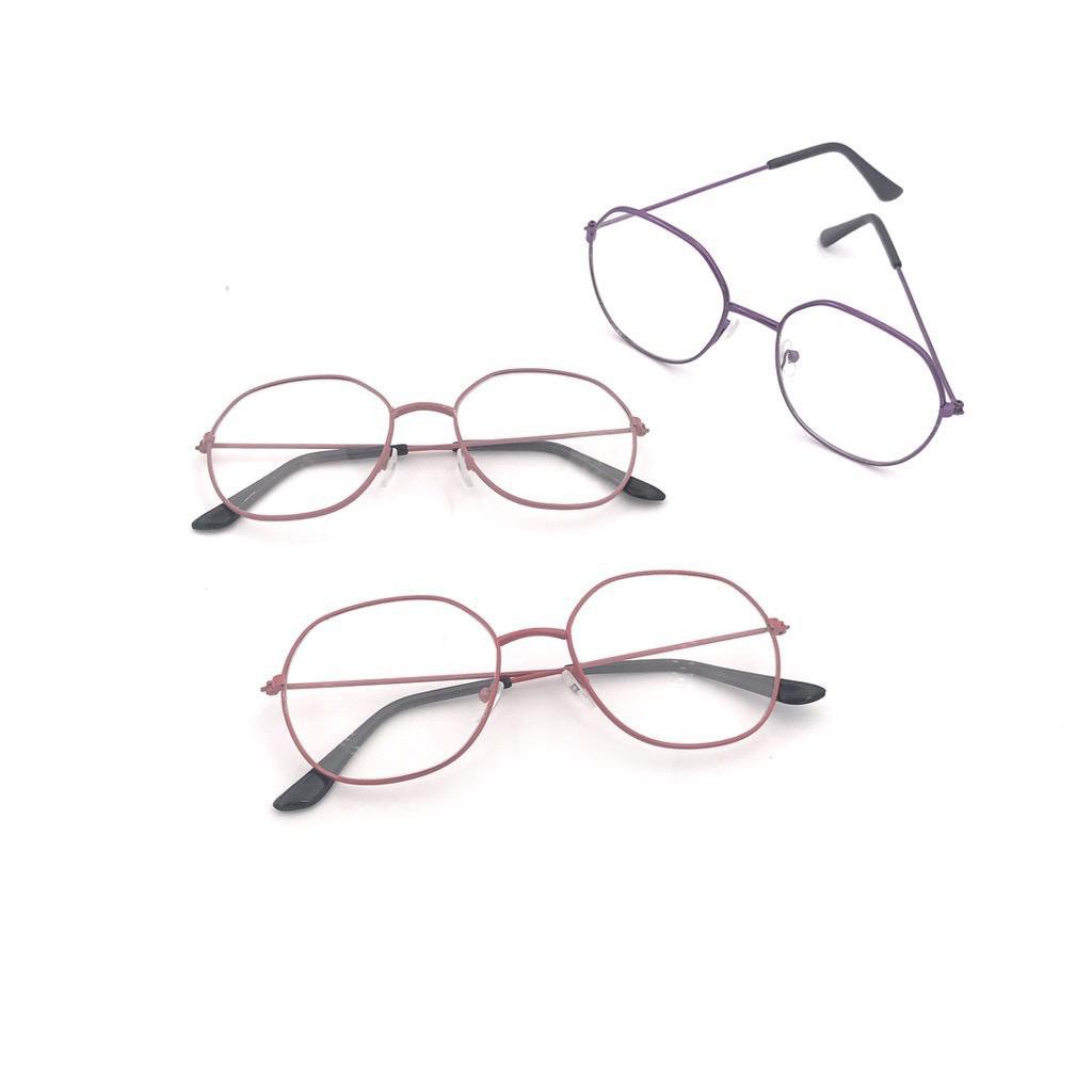 BAJ Kacamata Anti Radiasi UV OVAL Kaca Mata Style Korea Bingkai Retro Frame Eyeglasses Murah KC013 (7826)