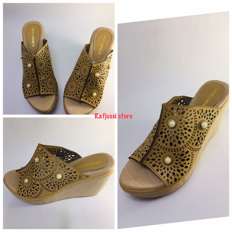 sandal wanita // sandal wedges // sandal pesta // sandal kondangan // wedges cantik // wedges murah 