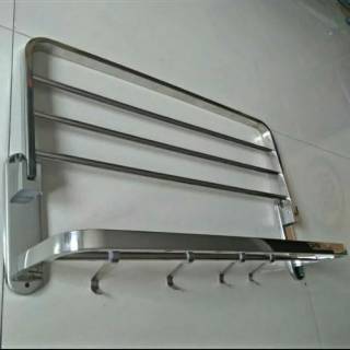  Rak  Handuk  Lipat Kamar Mandi Gantungan Handuk  Stainless 