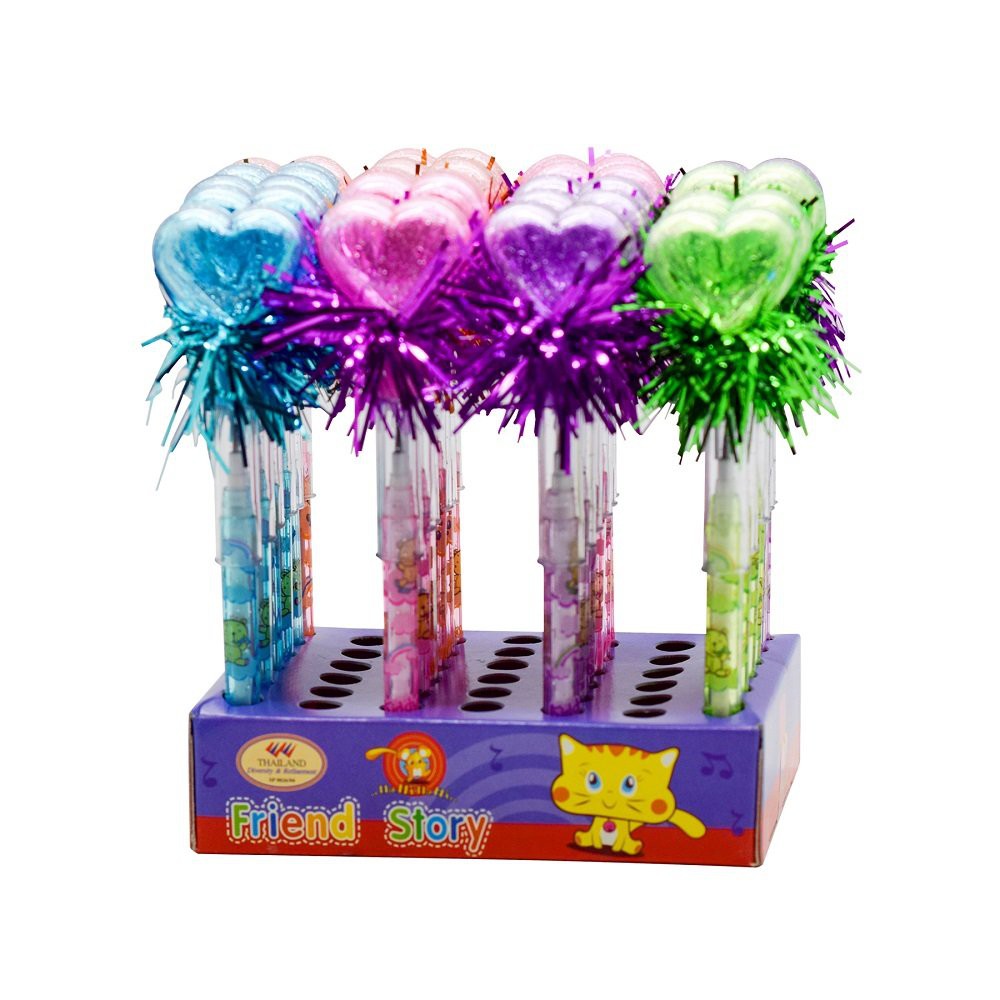 

Gilaa!!! Bensia Pensil Susun 06LM1-3 Hati Glitter Rumbai isi 24pc Trendi