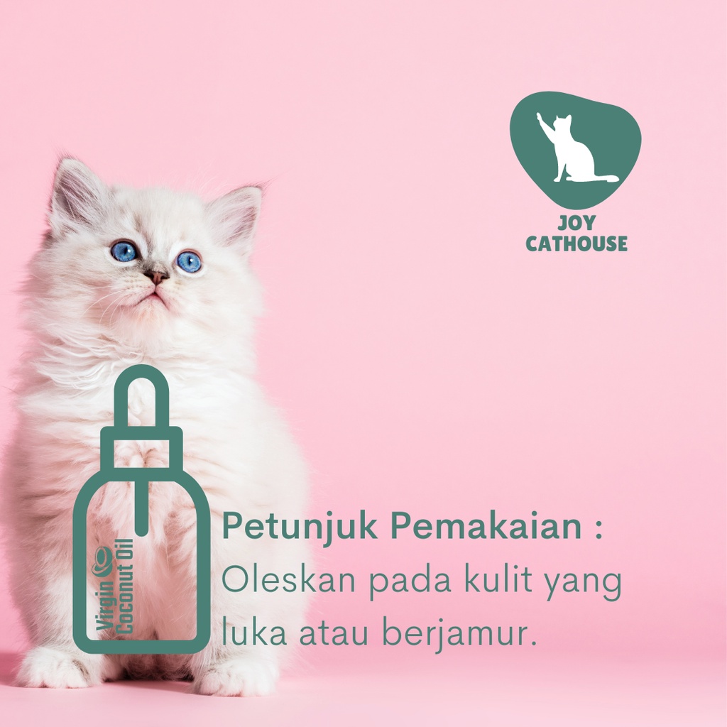 VIRGIN COCONUT OIL 15ml UNTUK KUCING KAREIN OBAT JAMUR UNTUK KUCING SCABIES KUCING ANJING KELINCI HEWAN