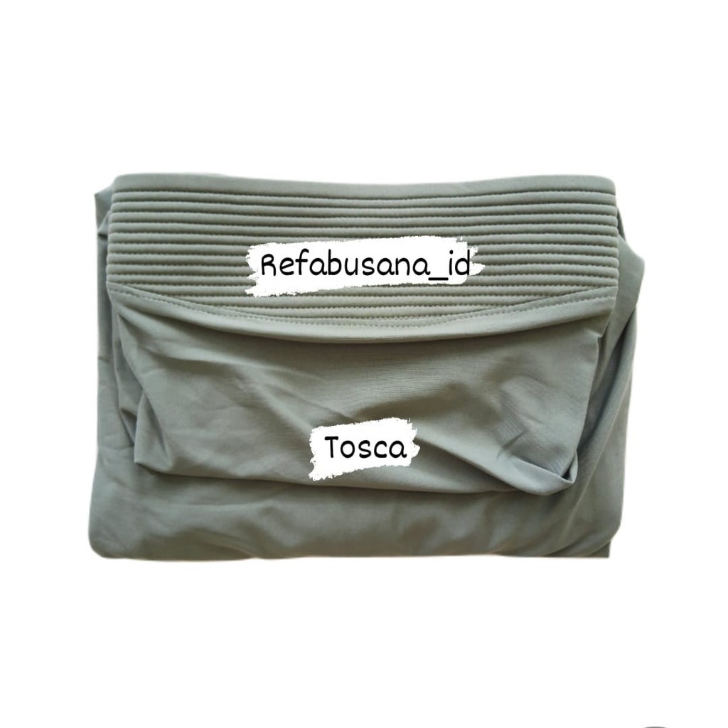 Jilbab Instan Kerudung Instan Jilbab Bergo Jersey Premium Sarah-Hijau Tosca