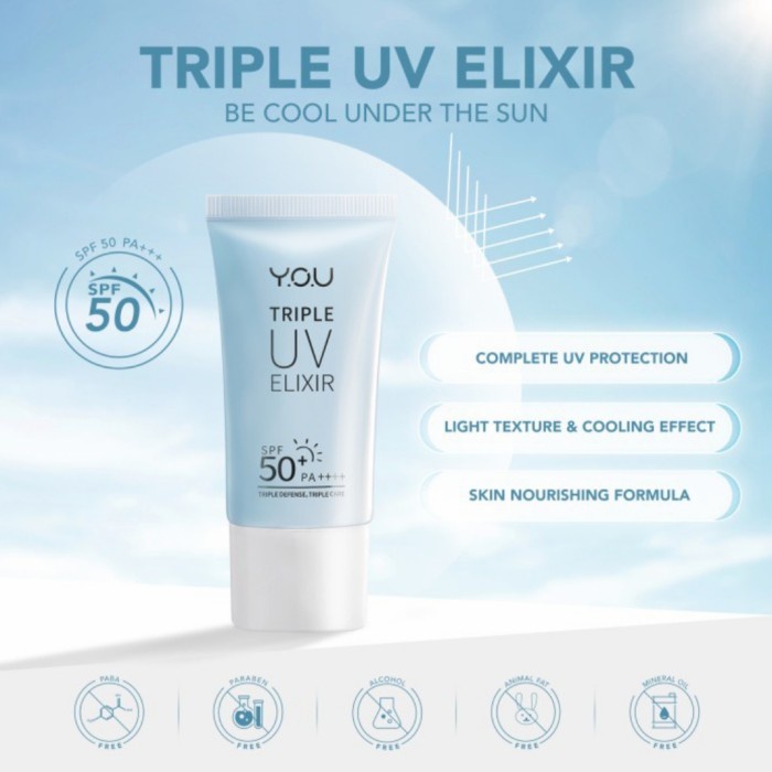 YOU Tone Up UV Elixir | Triple UV Elixir SPF 50+ PA++++ | Sunscreen | Sunprotect