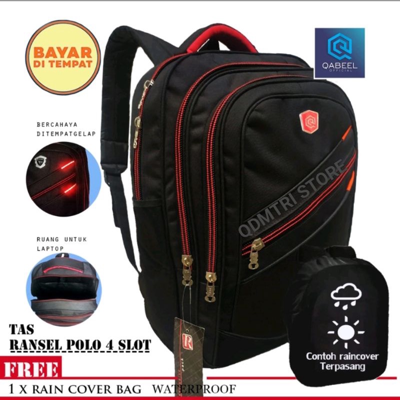 TAS RANSEL POLO PRIA/TAS RANSEL POLO 4 SLOT/TAS RANSEL POL0 PRIA KEREN/Tas Sekolah/Tas Laptop