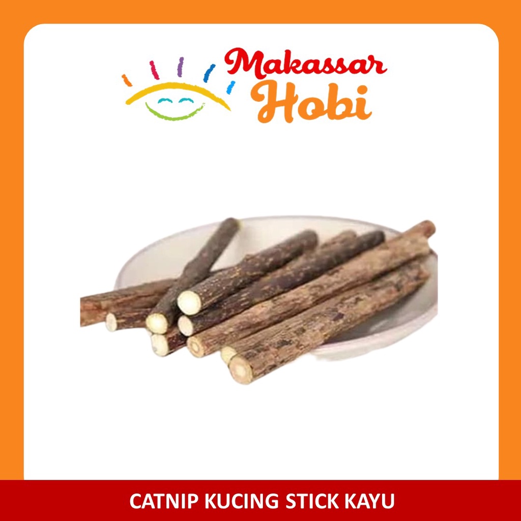 Catnip Stick Stik Kayu Cat Nip Snack Mainan Kucing Natural Kitten Toys