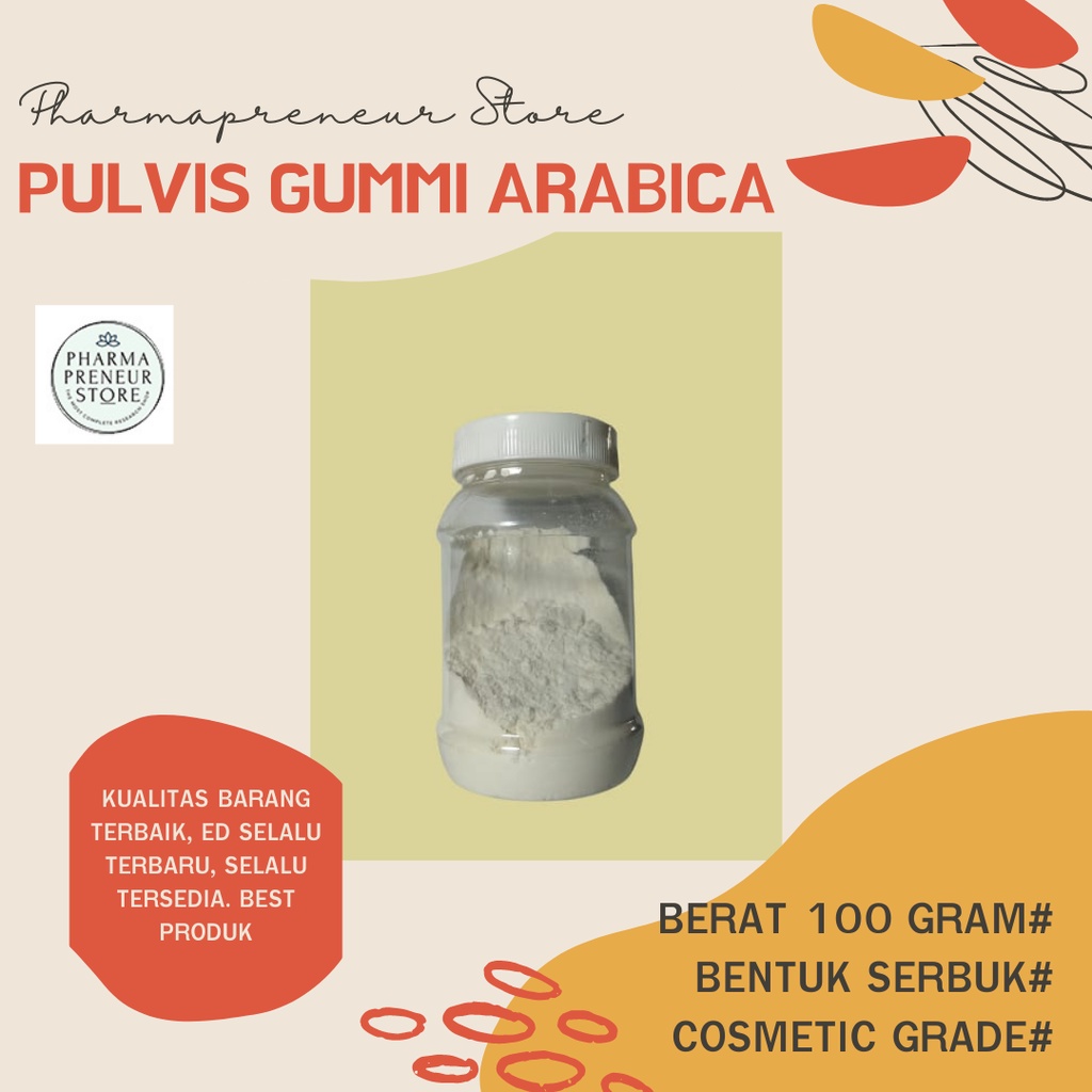 PULVIS GUMMI ARABICA / PGA 100 GRAM BEST QUALITY