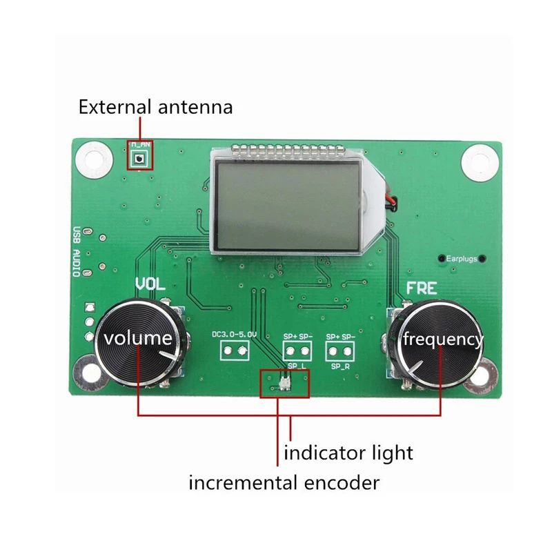 Tuner FM 87-108 MHz DSP &amp; PLL LCD Digital Stereo FM Radio Receiver Modul