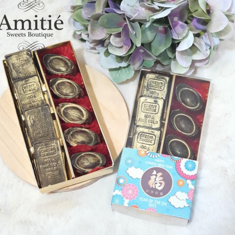 

Grosiran Murah Coklat Tael Gold / Coklat Karakter / CNY Chocolate Hampers / Hamper Imlek