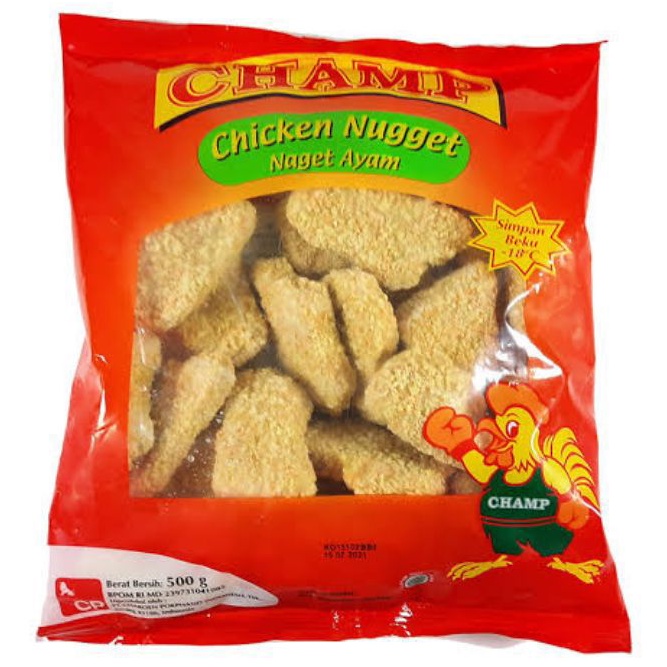 

champ chicken nuggets / chicken sausages / beef sausages